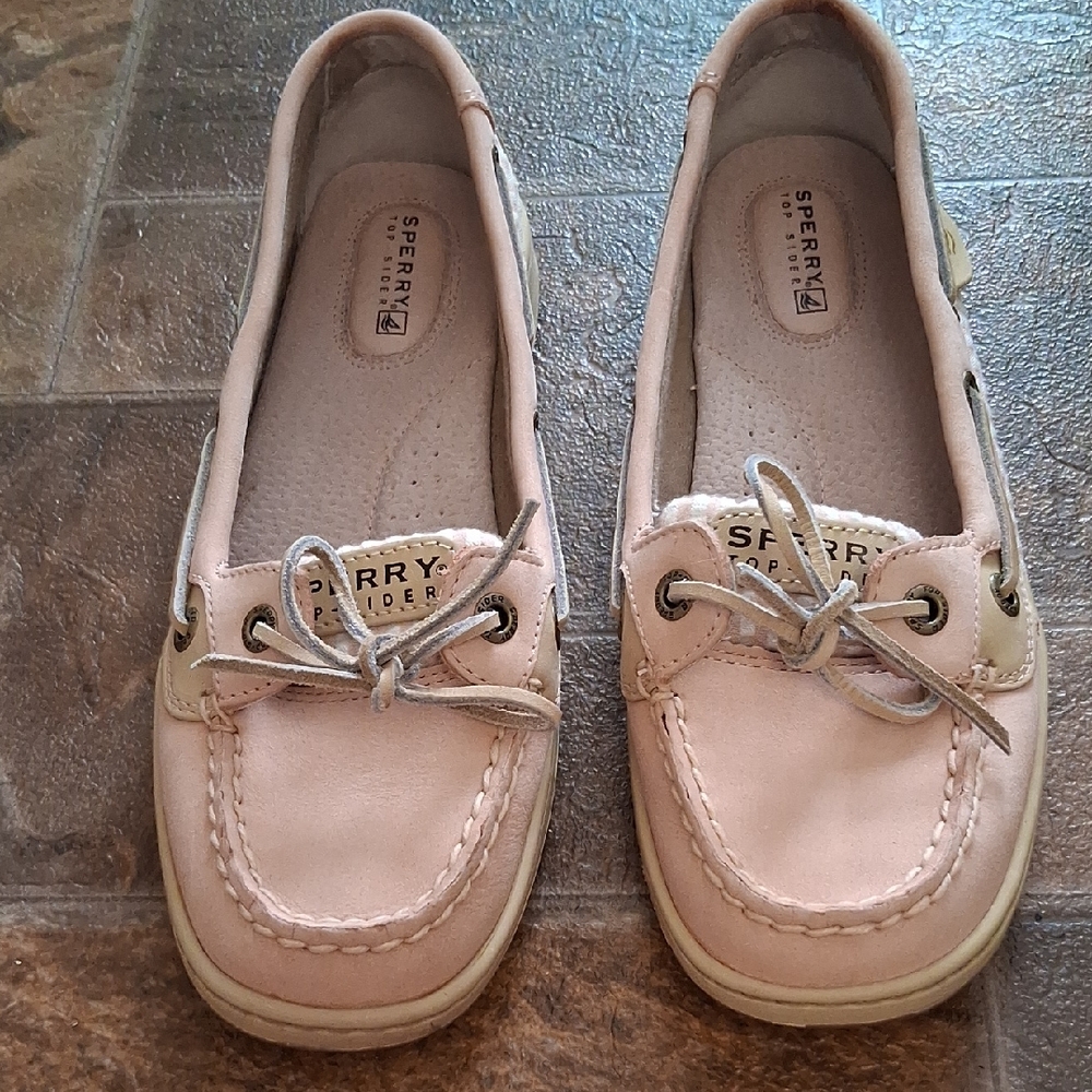 Sperry Kids Light Pink Moccasins